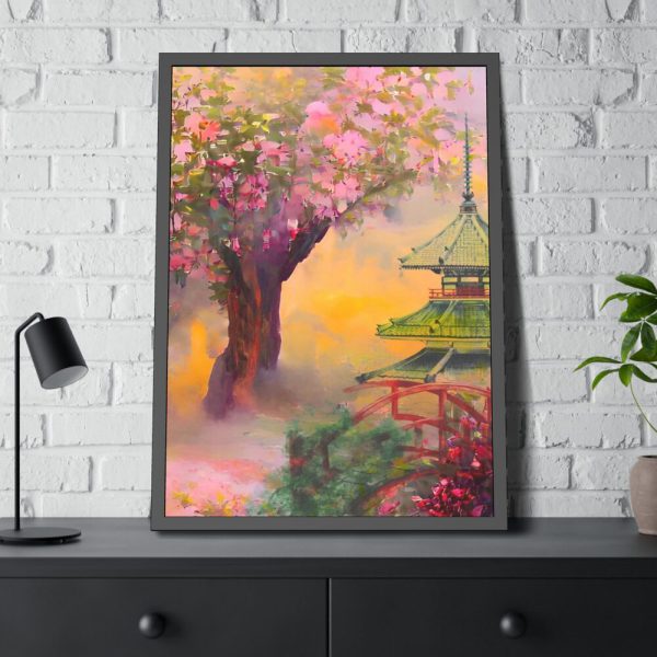 93830-263.jpg Japanese Pear Blossom Garden Art Framed Poster
