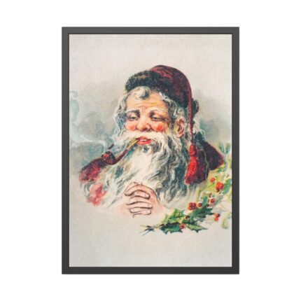 Vintage Santa Claus by McLoughlin Brothers Framed Poster