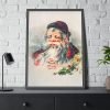 93830-35.jpg Vintage Santa Claus by McLoughlin Brothers Framed Poster