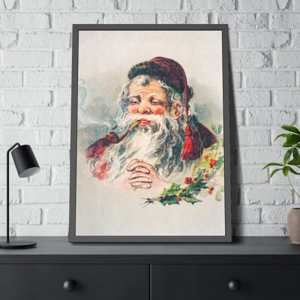 93830-35.jpg Vintage Santa Claus by McLoughlin Brothers Framed Poster