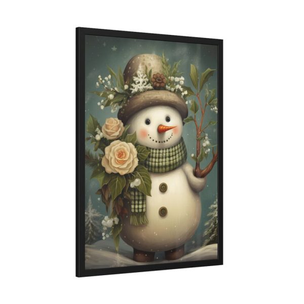 93830-53.jpg Christmas Snowman Framed Poster