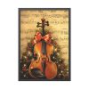 93830-64.jpg Vintage Christmas Cello Music Framed Poster