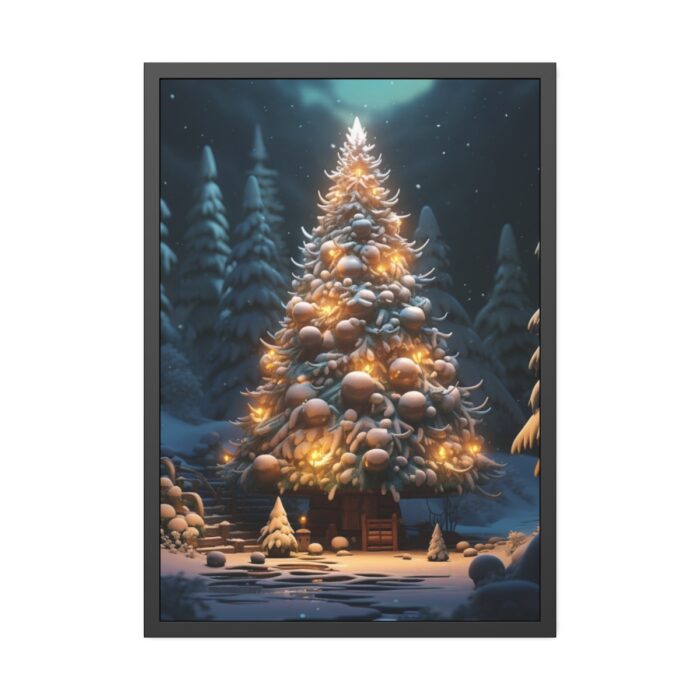 Christmas Tree House Framed Poster - Image 1