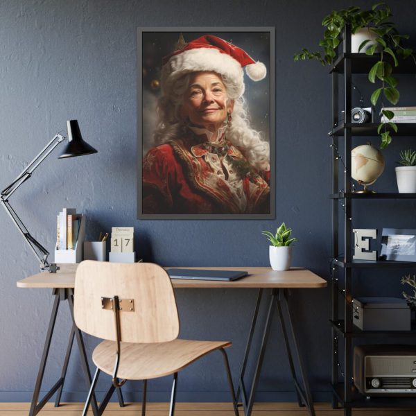 93830-82.jpg Mrs. Claus Framed Poster