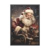 93830-84.jpg Santa Claus On A Sleigh Framed Poster