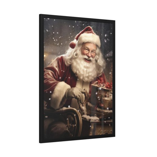 93830-85.jpg Santa Claus On A Sleigh Framed Poster