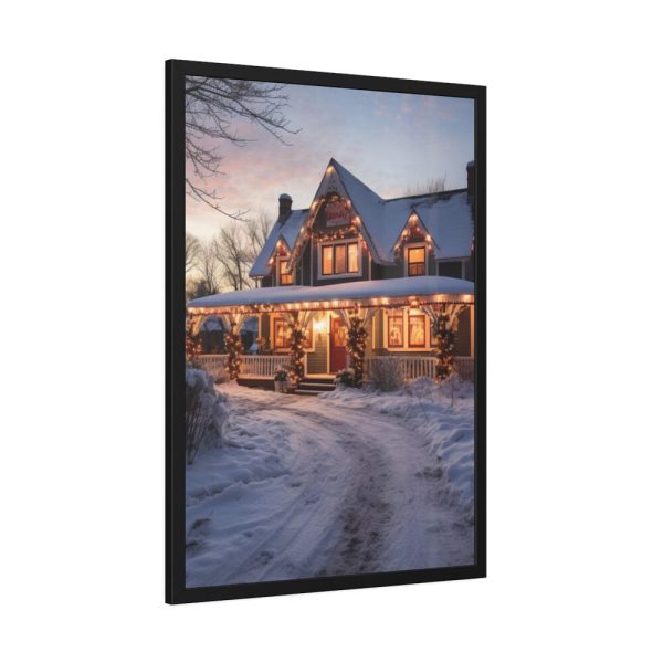 93831-101.jpg Christmas Decorated Home Framed Poster