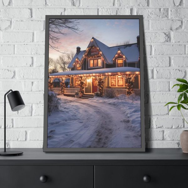 93831-103.jpg Christmas Decorated Home Framed Poster