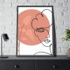 93831-111.jpg Contemporary Illustration of a Circle Framed Poster