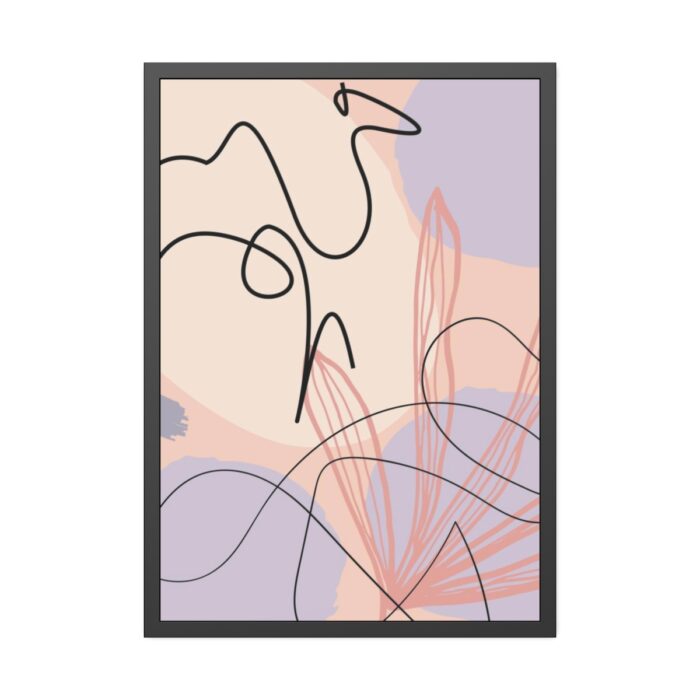 Minimal Drawing of a Camel Framed Poster - Image 5
