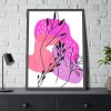 93831-123.jpg Abstract Pattern-Filled Shapes With a Line-Art Framed Poster