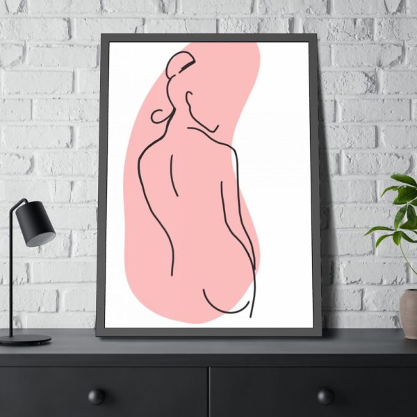 93831-127.jpg Modern Art Abstract Of A Lady Framed Poster