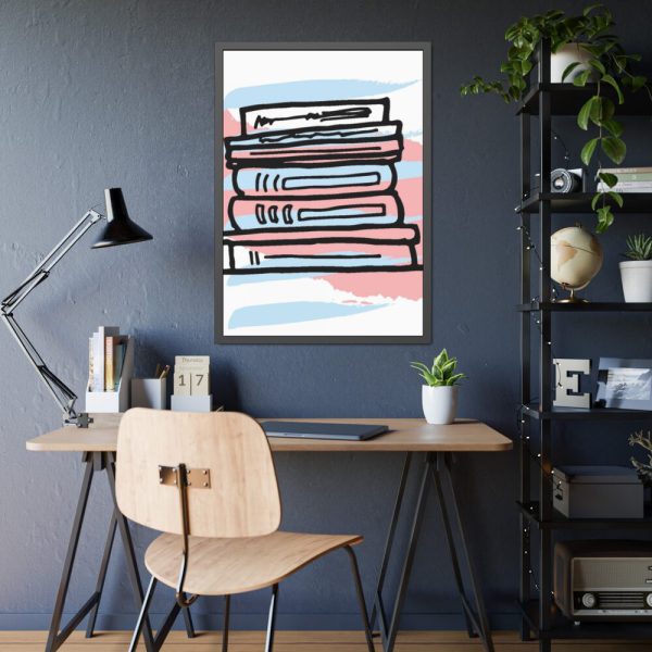93831-134.jpg Abstract Books Illustration Framed Poster