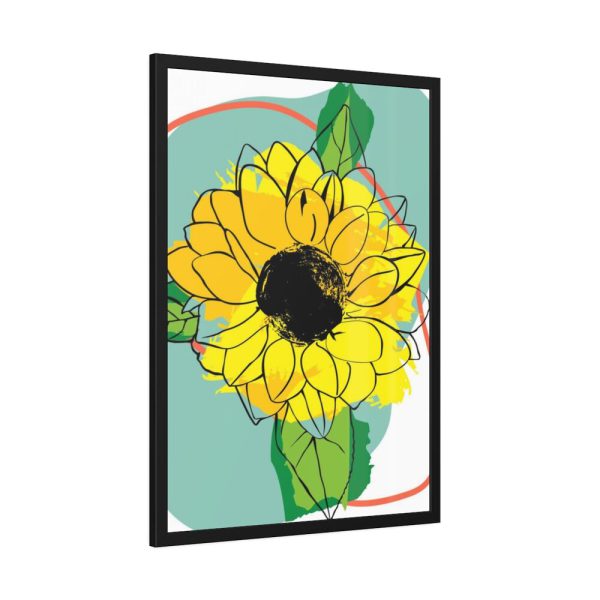 93831-137.jpg Sunflower Abstract Framed Poster