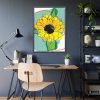93831-138.jpg Sunflower Abstract Framed Poster