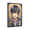 93831-141.jpg Boy Drawn In Watercolor Framed Poster
