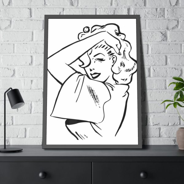 93831-163.jpg Pin-up Girl Framed Poster