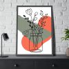 93831-179.jpg Abstract Mason Jar Flower Line Art Framed Poster