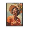 93831-200.jpg Senior African American Woman Framed Poster
