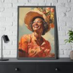Senior African American Woman Framed Poster - Image 8