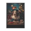 93831-204.jpg Funny Christmas Dog Framed Poster