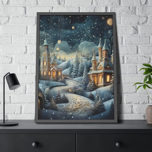 93831-211.jpg Christmas Village II Framed Poster
