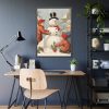 93831-214.jpg Vintage Children Building A Snowman Framed Poster