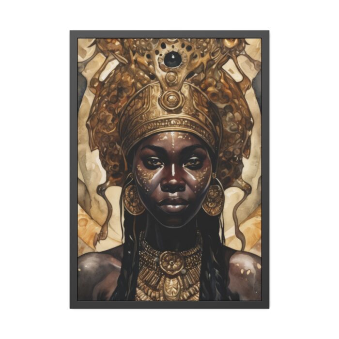 Afroamerican Woman in a Crown Framed Poster - Image 5