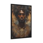 African Man Drawn In Watercolor Framed Poster - Image 6