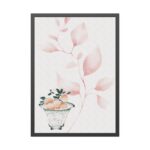 Vintage Lychee Bowl Illustration Framed Poster - Image 5
