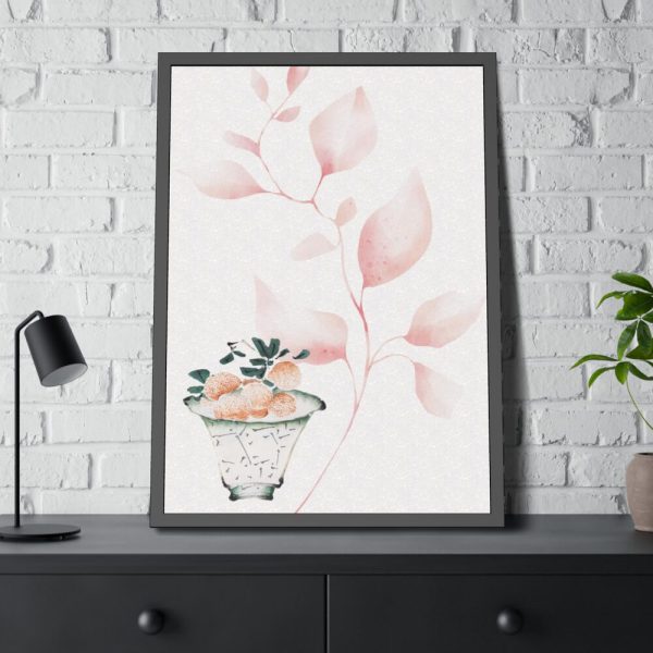 93831-255.jpg Vintage Lychee Bowl Illustration Framed Poster