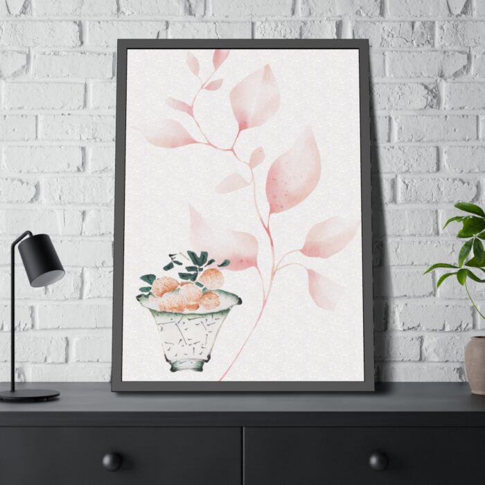 Vintage Lychee Bowl Illustration Framed Poster - Image 8