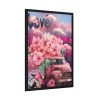 Valentine Love Flower Truck Gnome Framed Poster