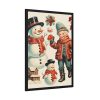 93831-49.jpg Snowman and the Boy Framed Poster