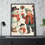Snowman and the Boy Framed Poster - Image 8