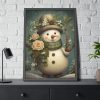 93831-55.jpg Christmas Snowman Framed Poster