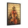 93831-65.jpg Vintage Christmas Cello Music Framed Poster