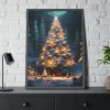 93831-71.jpg Christmas Tree House Framed Poster