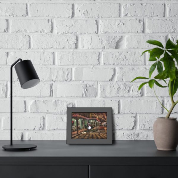 93836-11.jpg Winter Town Urban Christmas Decoration Framed Poster