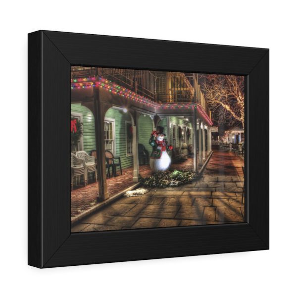 93836-9.jpg Winter Town Urban Christmas Decoration Framed Poster