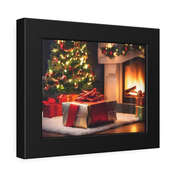 93837-13.jpg Christmas Gifts, Tree and Fireplace Framed Poster
