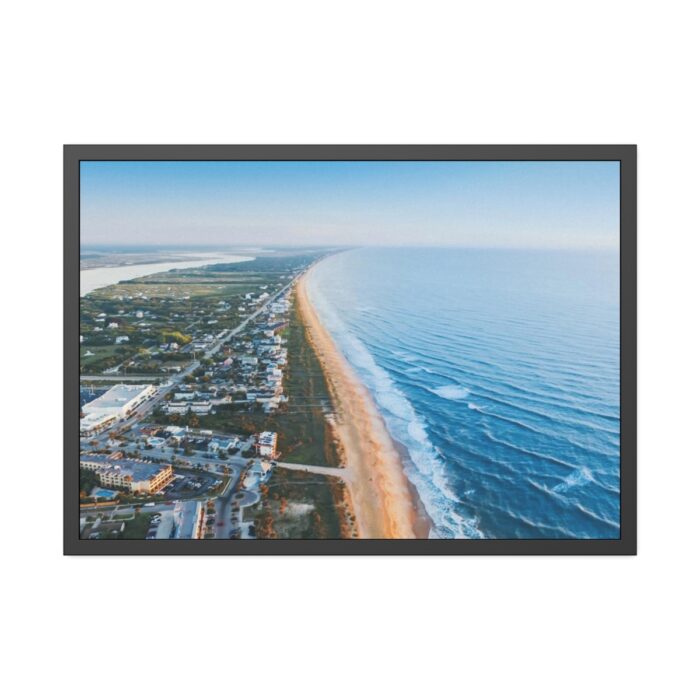 Ocean in St. Augustine, Florida, United States Framed Poster - Image 1