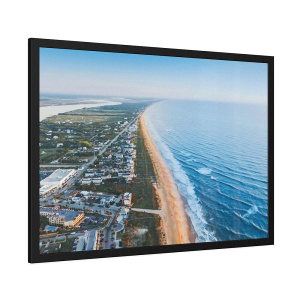 93854-109.jpg Ocean in St. Augustine, Florida, United States Framed Poster