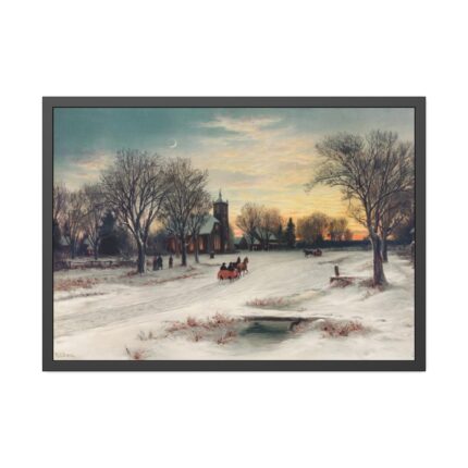 Christmas Eve by W. C. Bauer Framed Poster