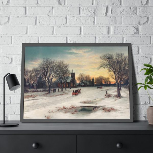93854-151.jpg Christmas Eve by W. C. Bauer Framed Poster