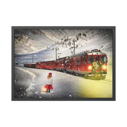 Polar Express Train Framed Poster