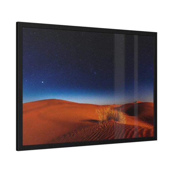 93854-17.jpg Desert During Nighttime Framed Poster