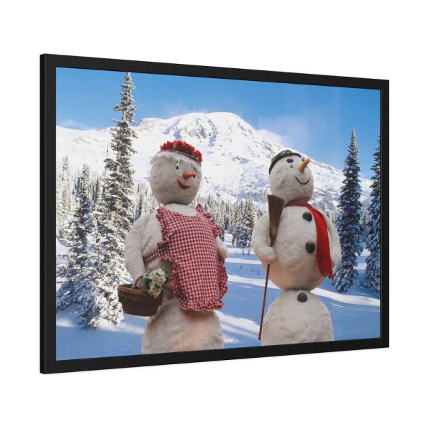 93854-173.jpg Snowmen in Winter Framed Poster