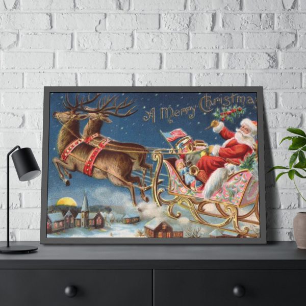93854-195.jpg Vintage Christmas Framed Poster