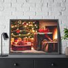 93854-199.jpg Christmas Gifts Fireplace Framed Poster